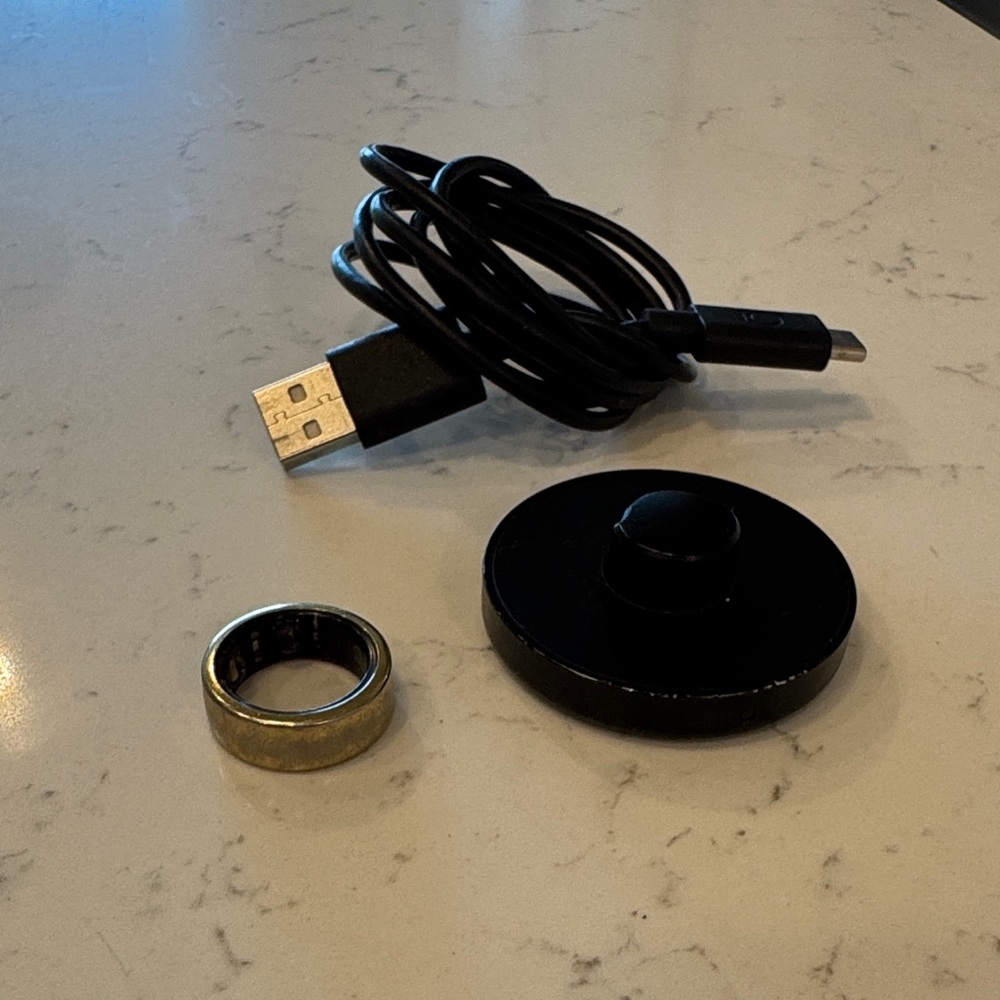 Gold Horizon Oura Ring Size 6 Gen 3 with Charger